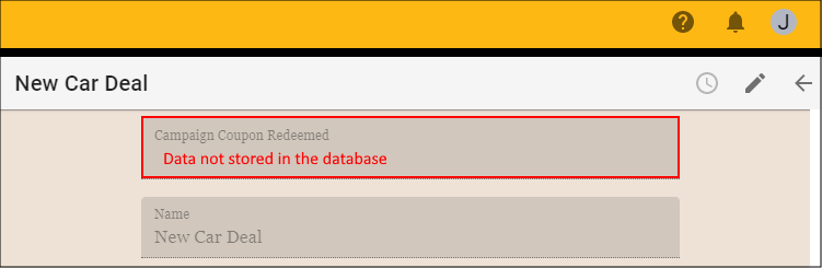 Non-database field