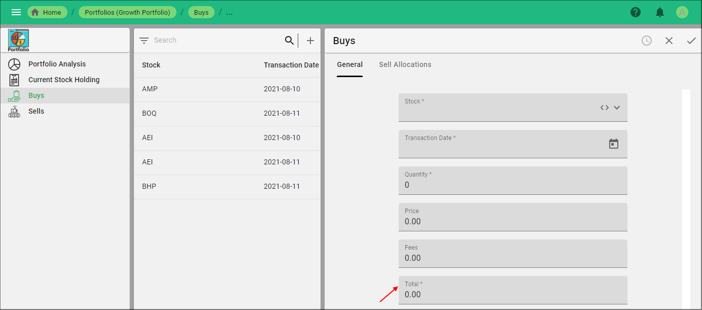 Populate the Total Field on Enter