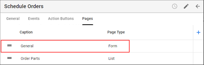 Select the Form Page Record