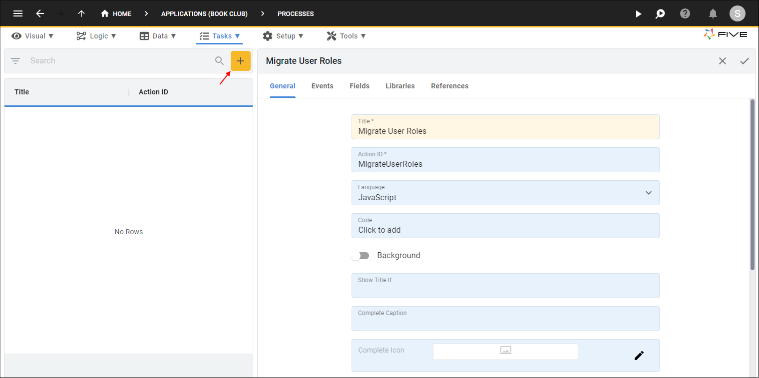 Add the Migrate User Roles Process