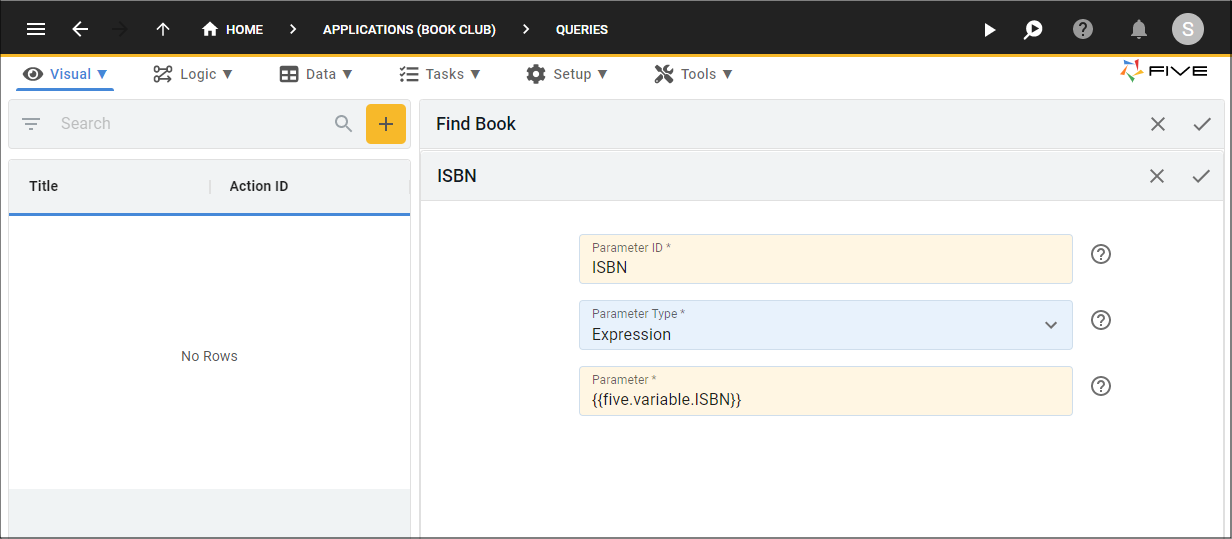 Add the ISBN Parameter