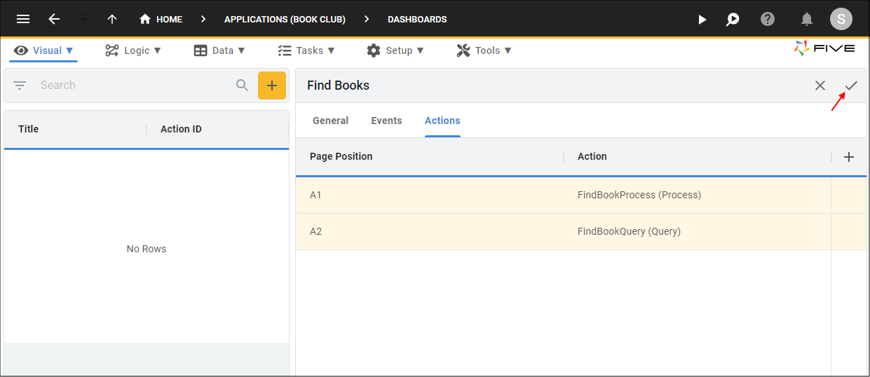 Save the Find Books Dashboard