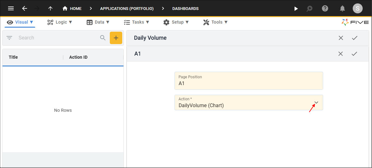 Add the Daily Volume Chart