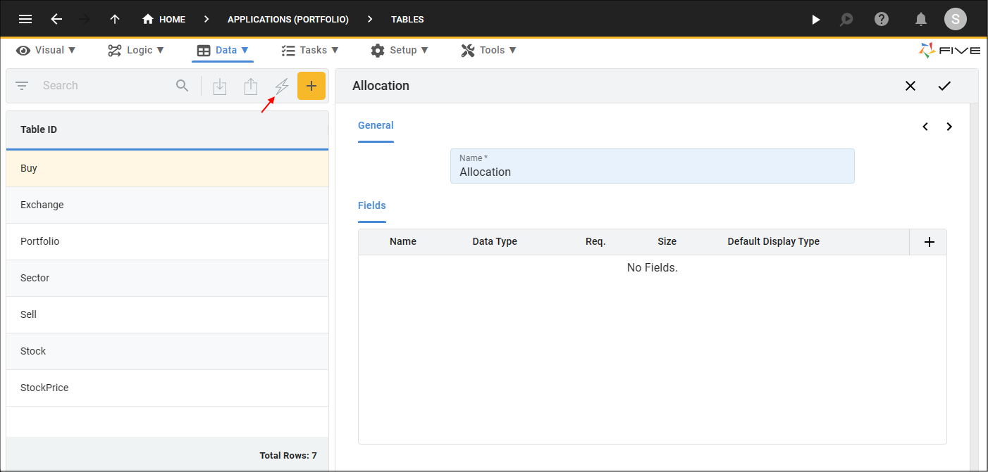 Add the Allocation Table