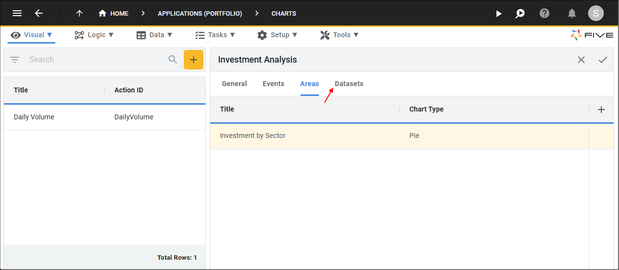 Datasets Tab