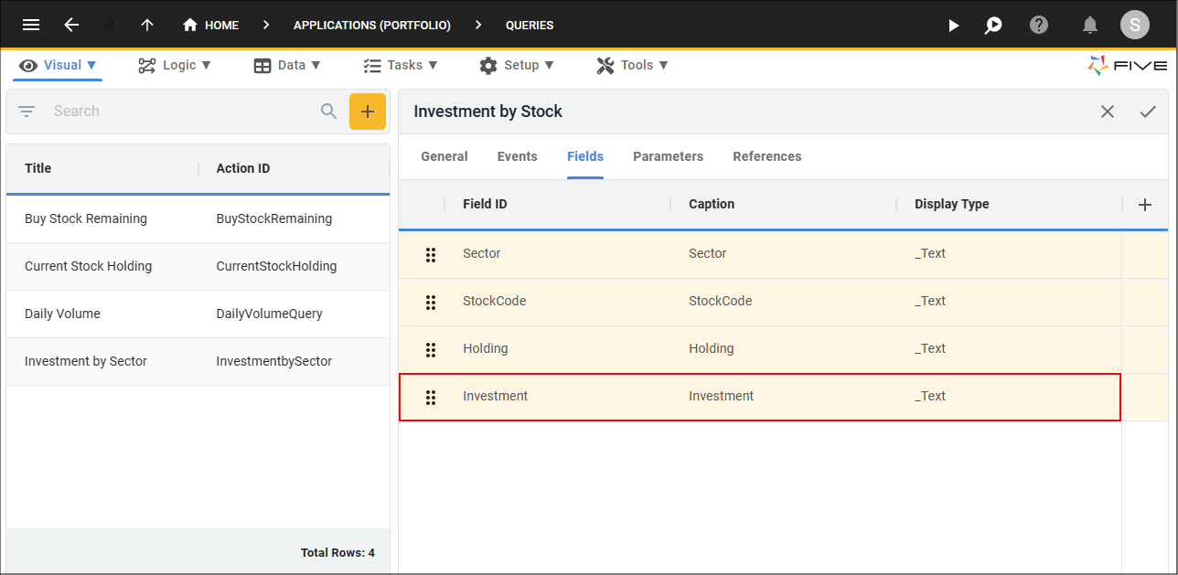 Investment Record