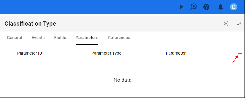 Add Parameters Button