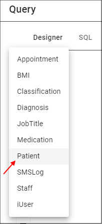 Select Table Name