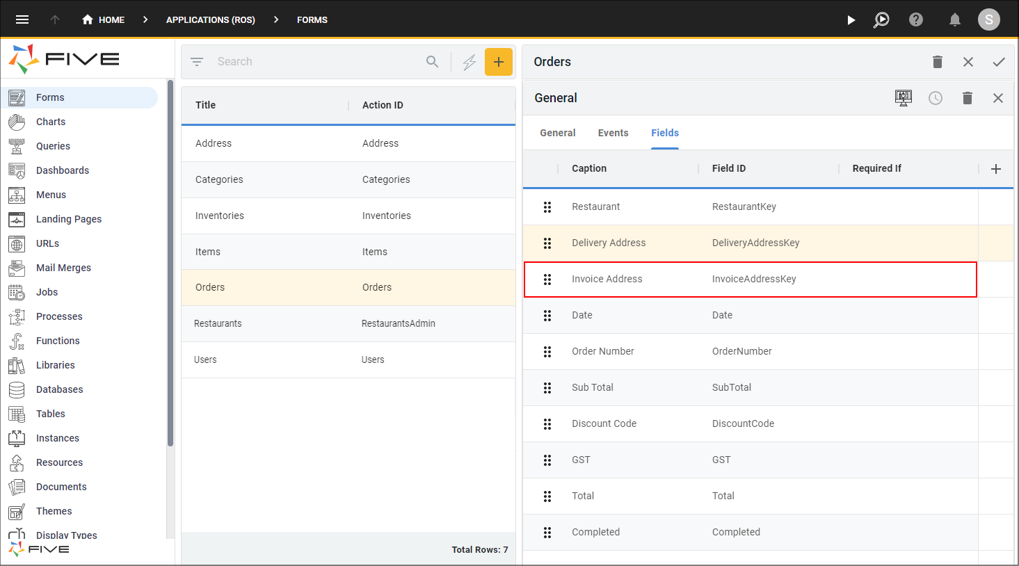 Invoice Address Record