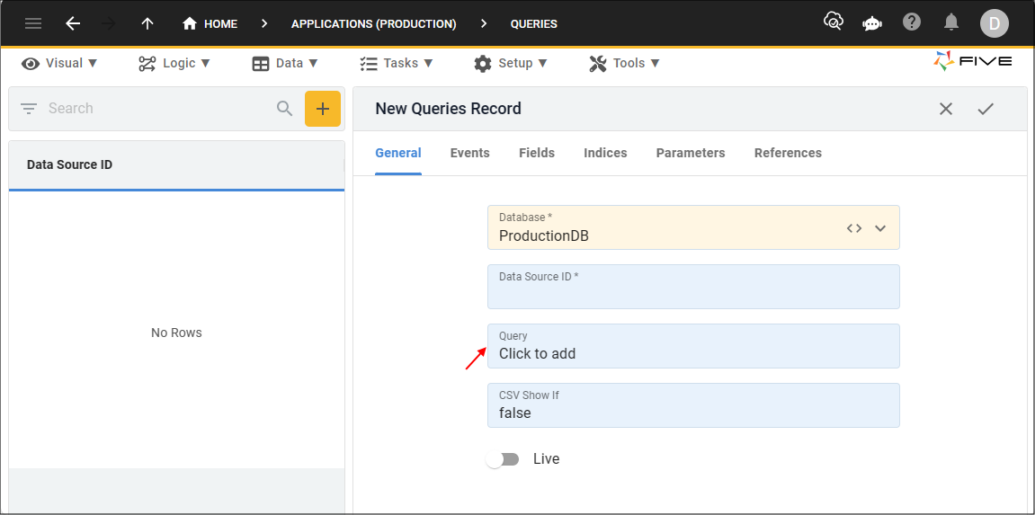 Query field