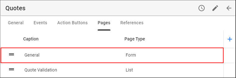 Select the Form Page record