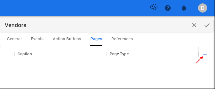 Add Pages Button