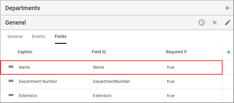 Select the Field Record