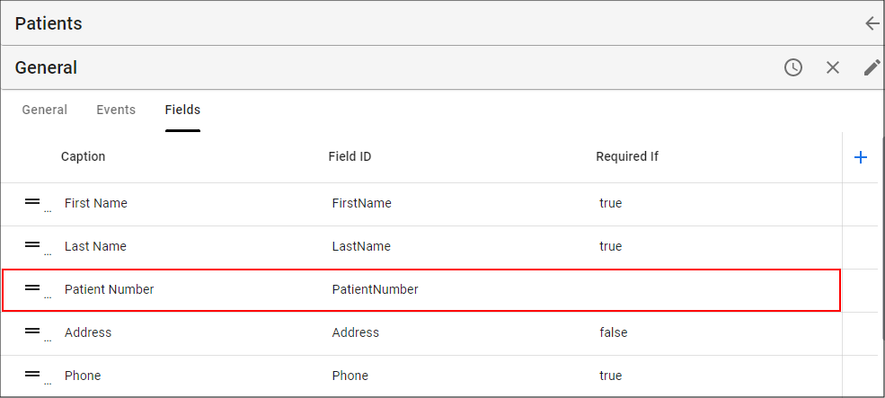 Select the Field Record