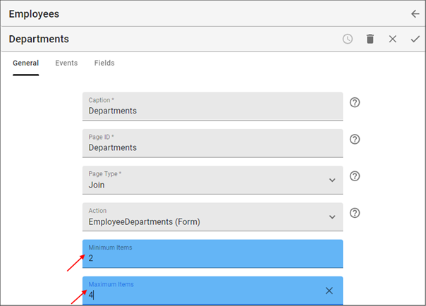 Set Minimum and Maximum Values