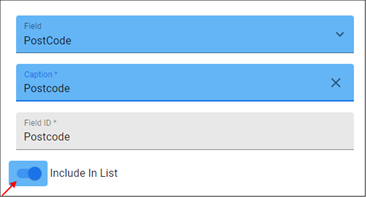 Include a Field in the List