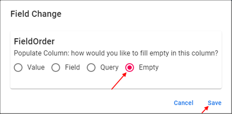 Define How to Populate the Field for Previous Records 