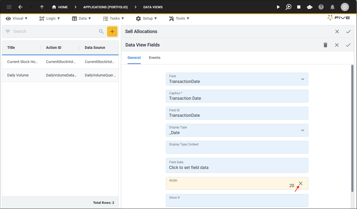 Edit Transaction Date Field