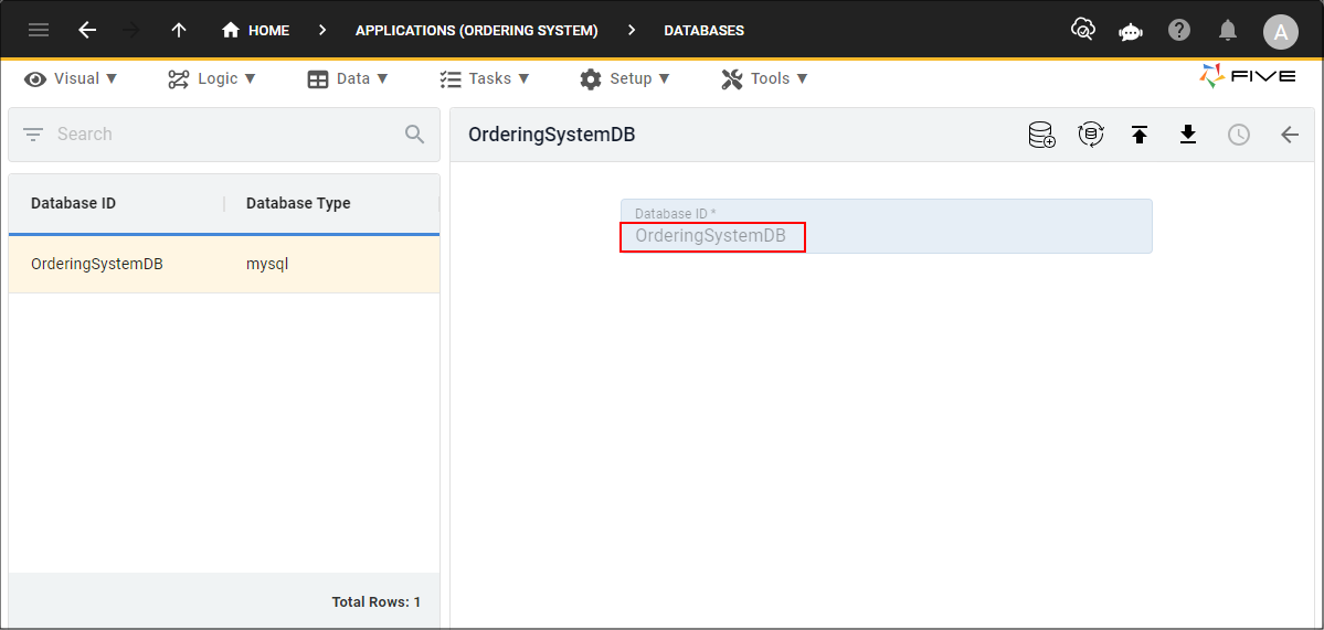 Database ID must match database name in the script