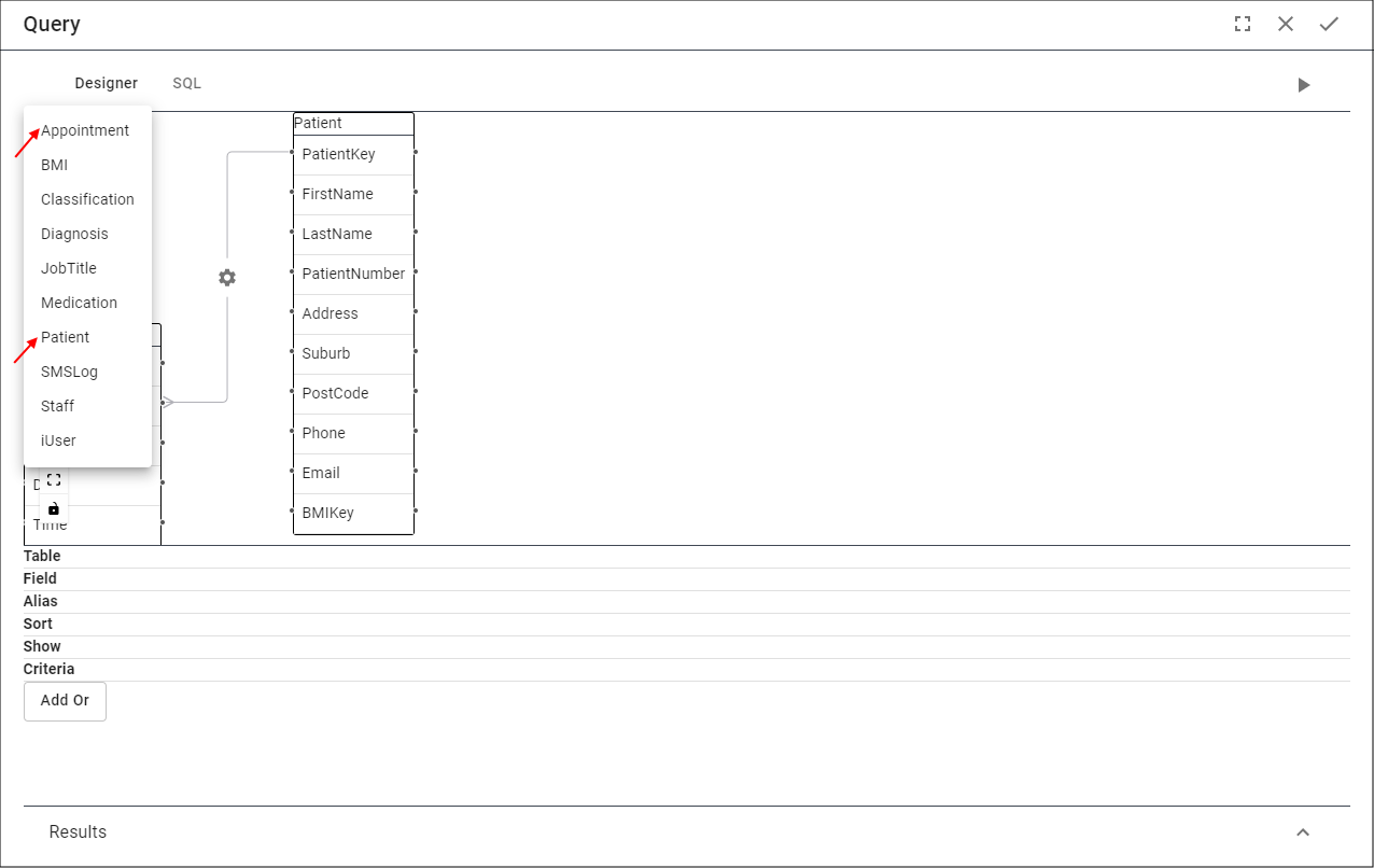 Add Multiple Tables