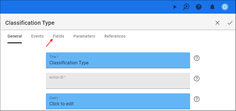 Fields Tab