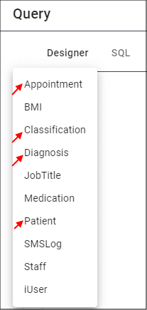 Select Tables