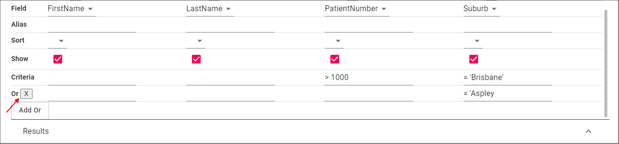 Remove Criteria Record