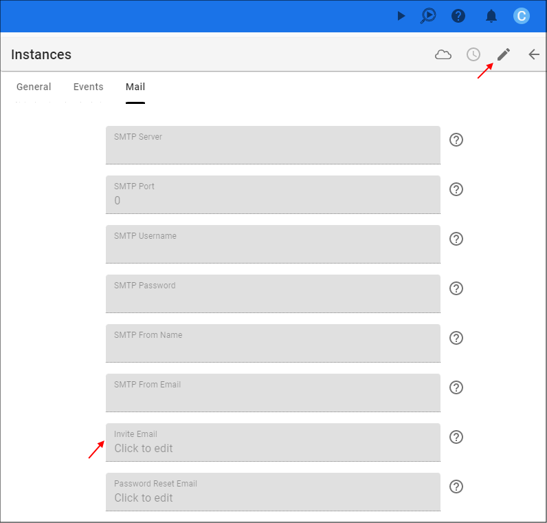 Edit the Instance Form