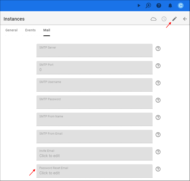 Edit the Instance Form