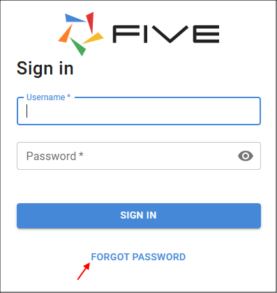 Forgot Password button