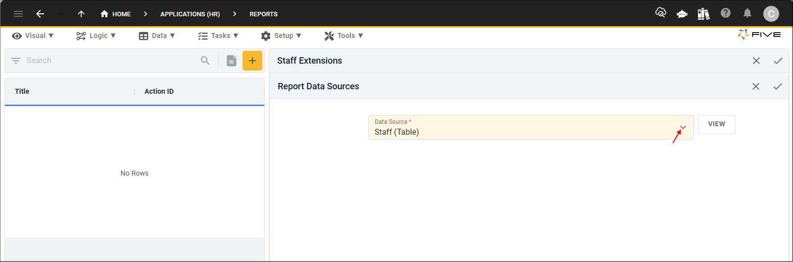 Data Source field