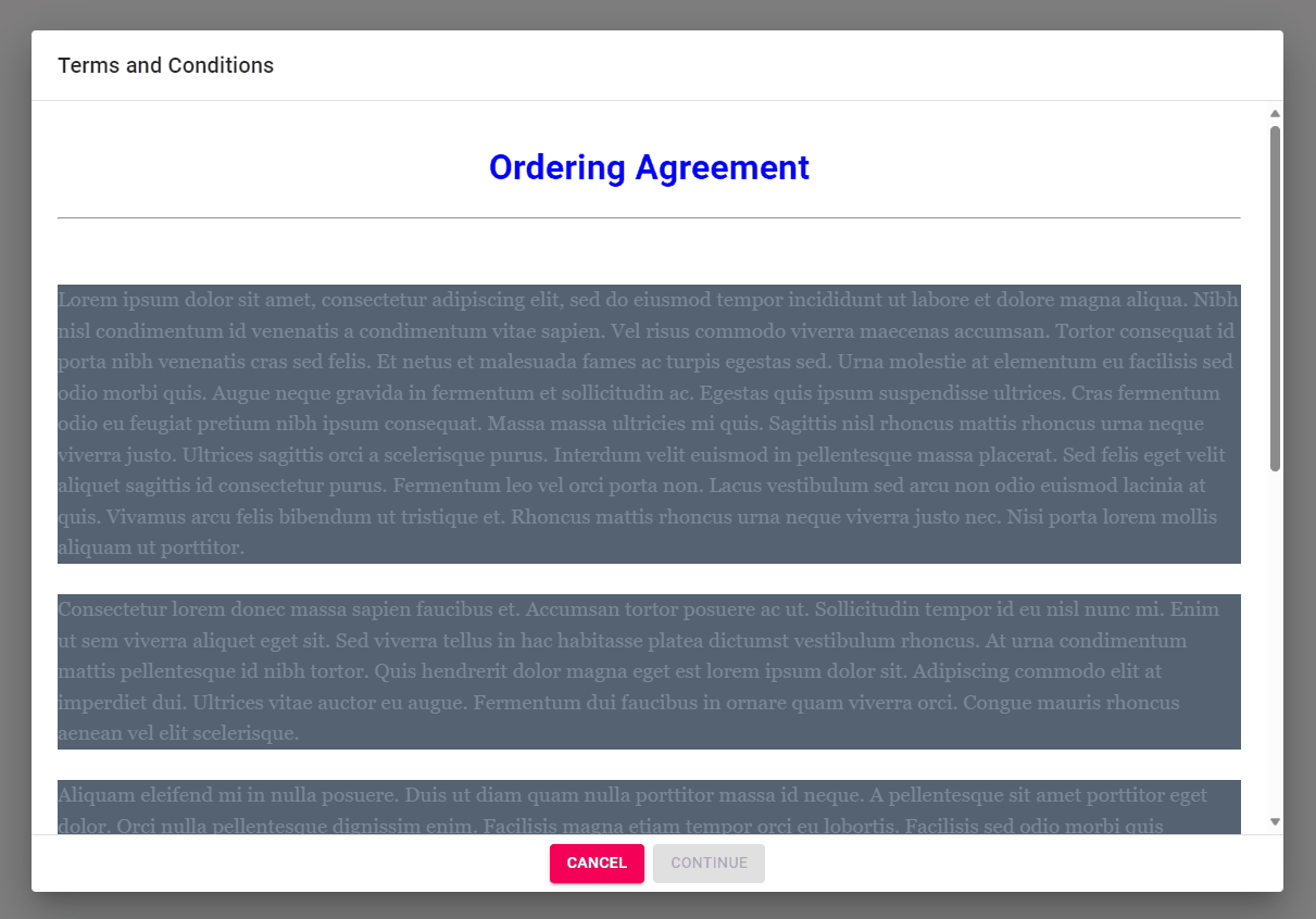 License agreement