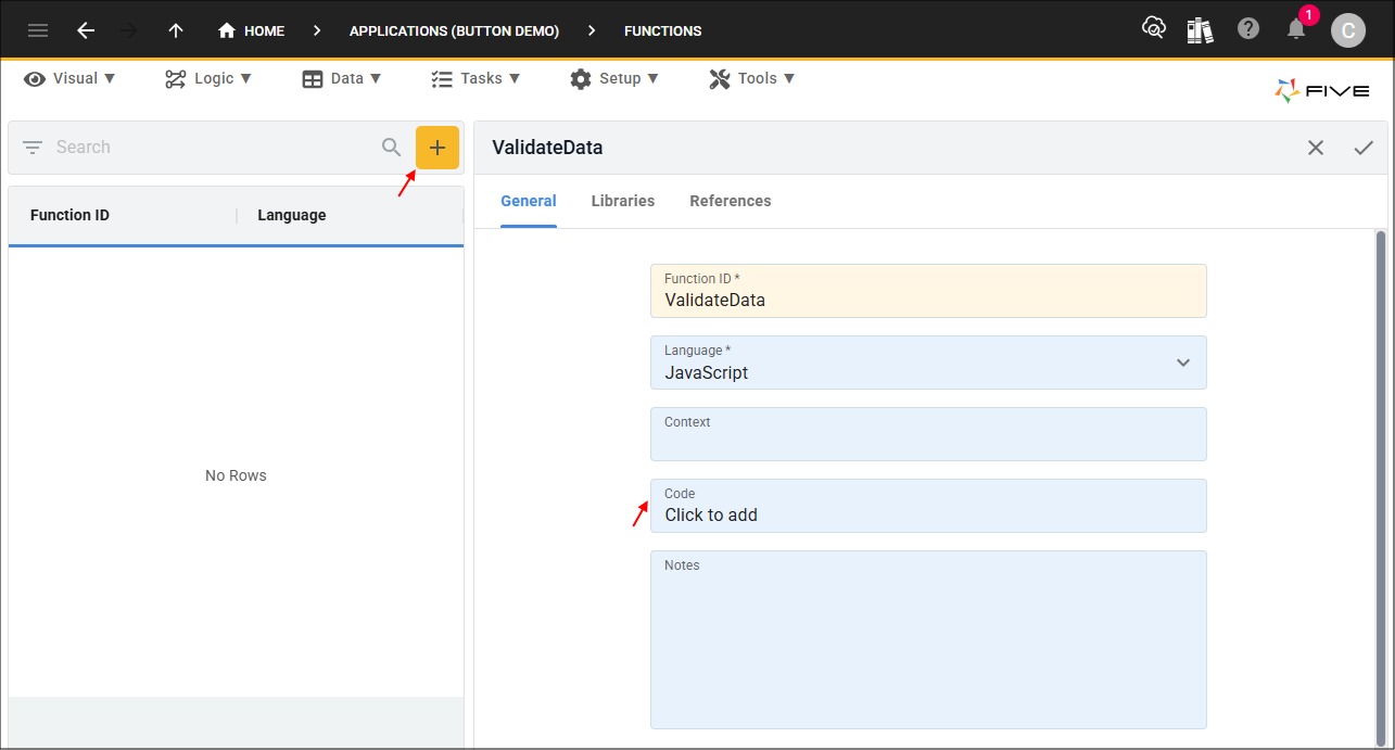 Add ValidateData function