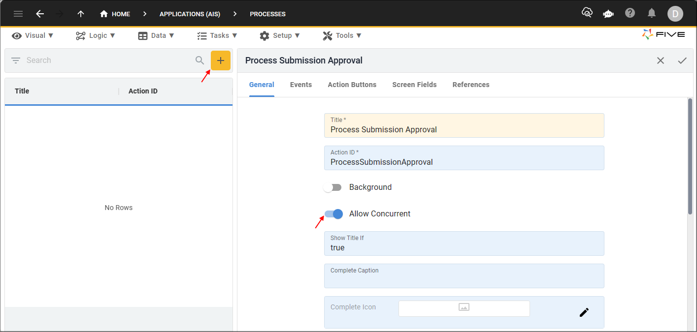 Add the Process Submission Approval process