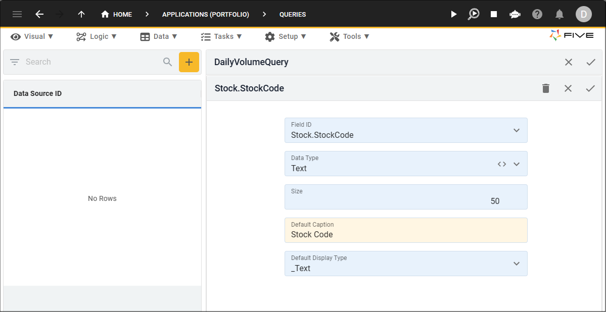 Edit the Stock.StockCode Field