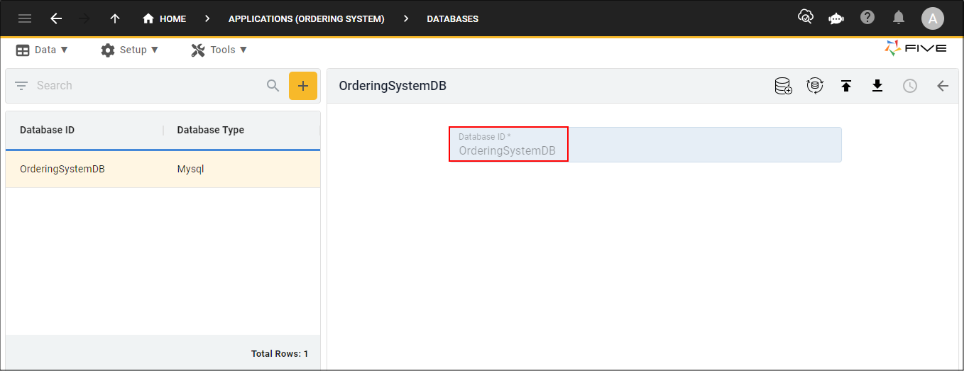 Database ID must match database name in the script