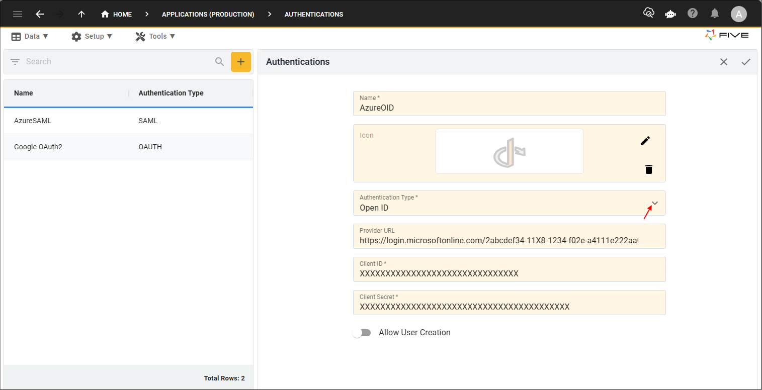 Add OpenID values