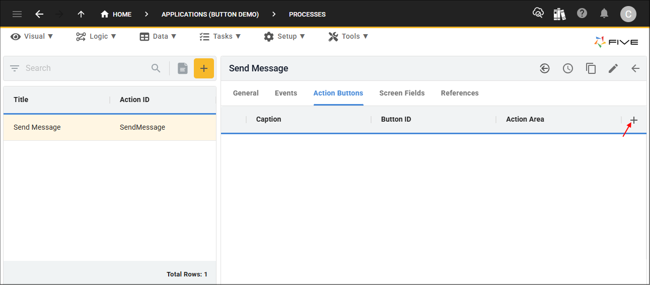 Add Action Buttons button