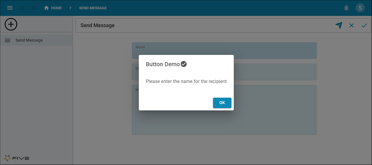 Show message