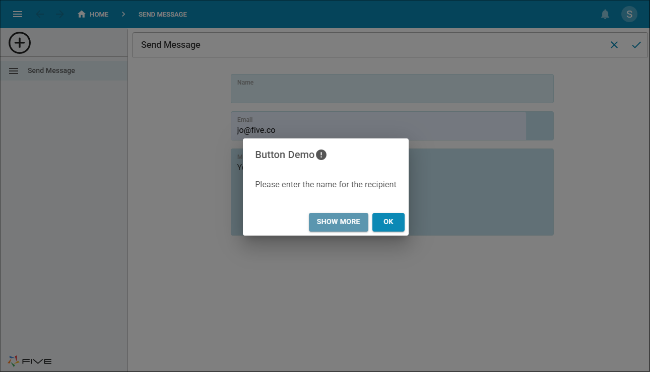 Error message