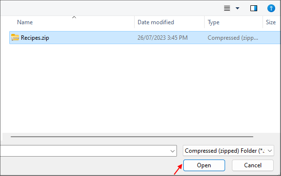 Open Your Zip File