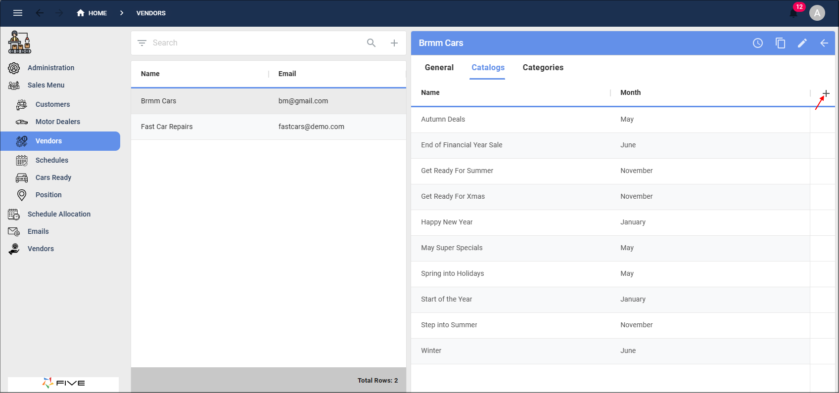 List page type