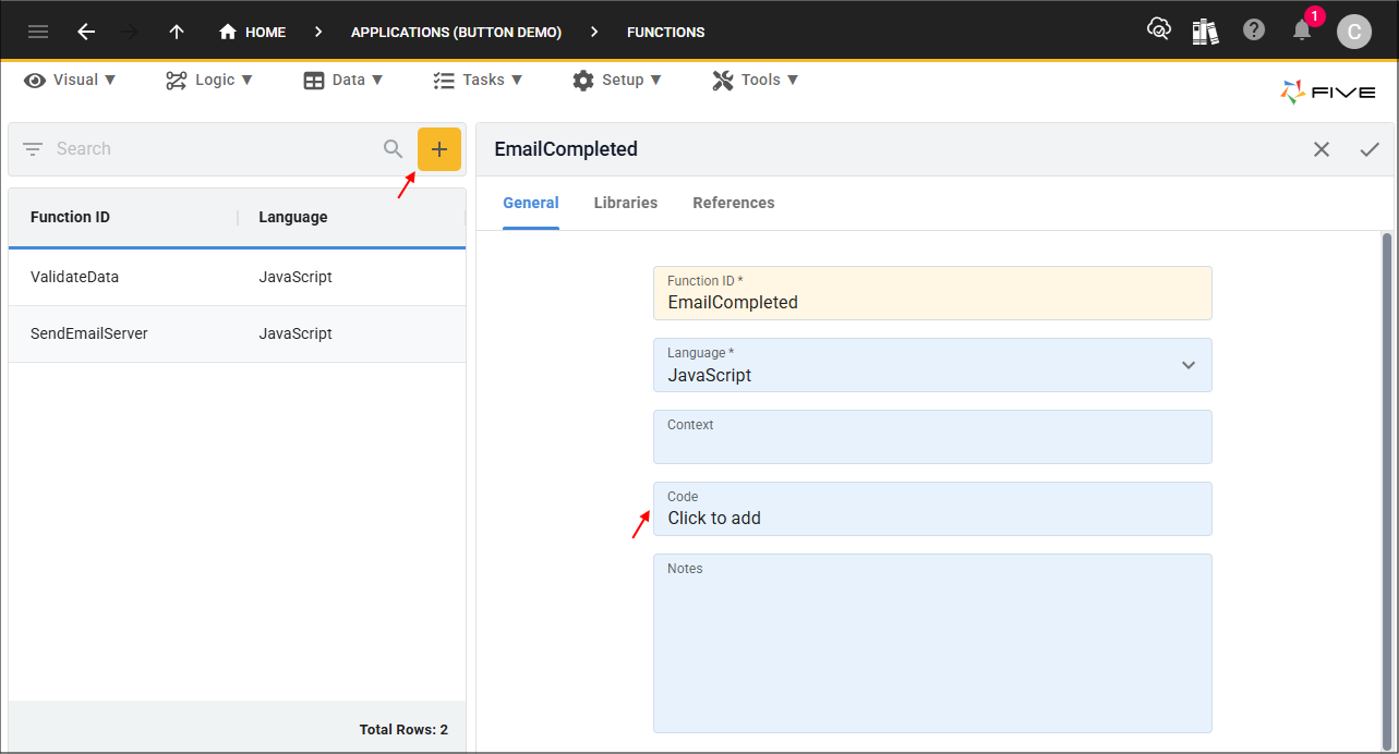 AddEmailCompleted function