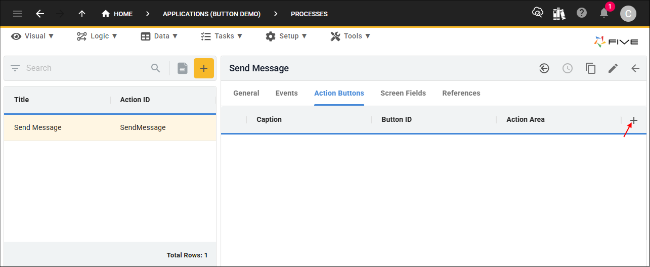Add Action Buttons button