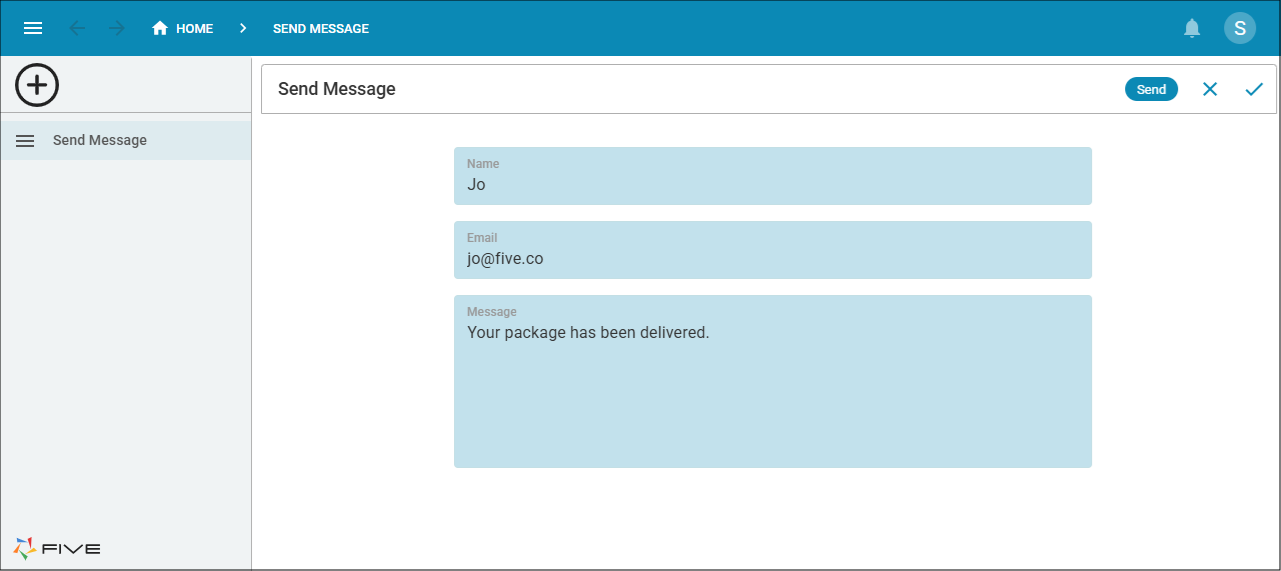 Send Message process