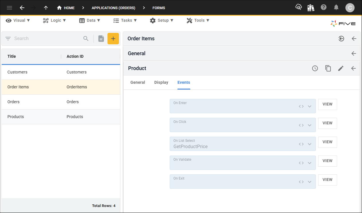 On List Select field