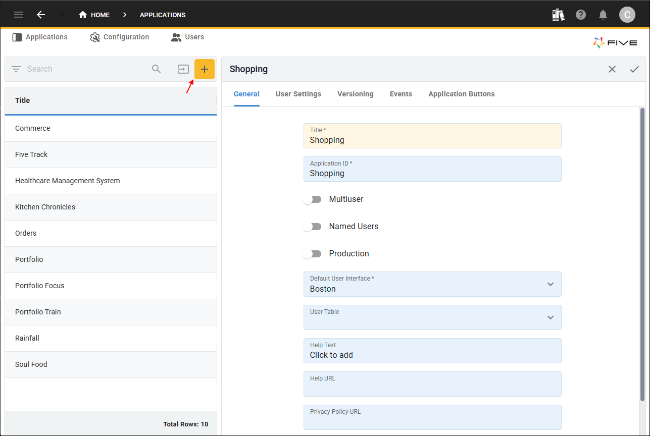Add Shopping application