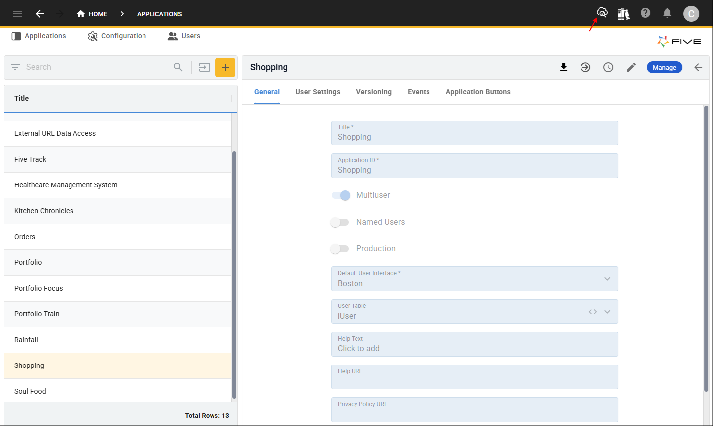 Deploy to Development button