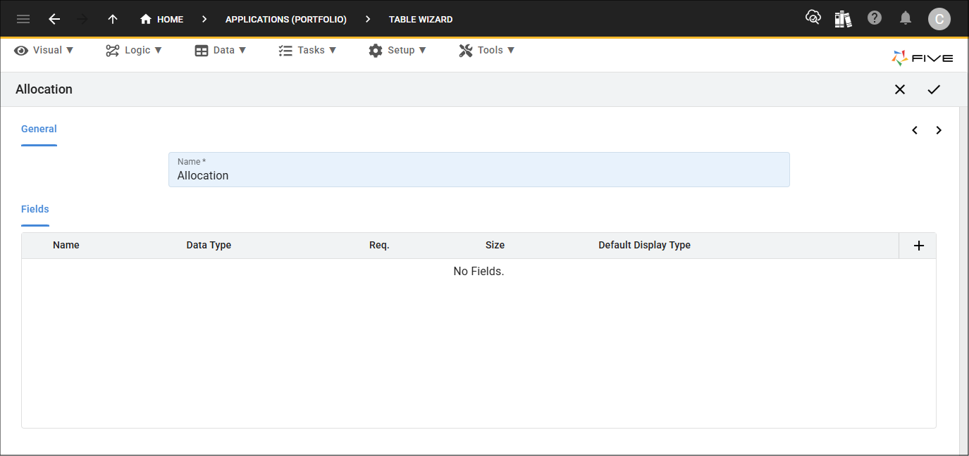 Add Allocation table