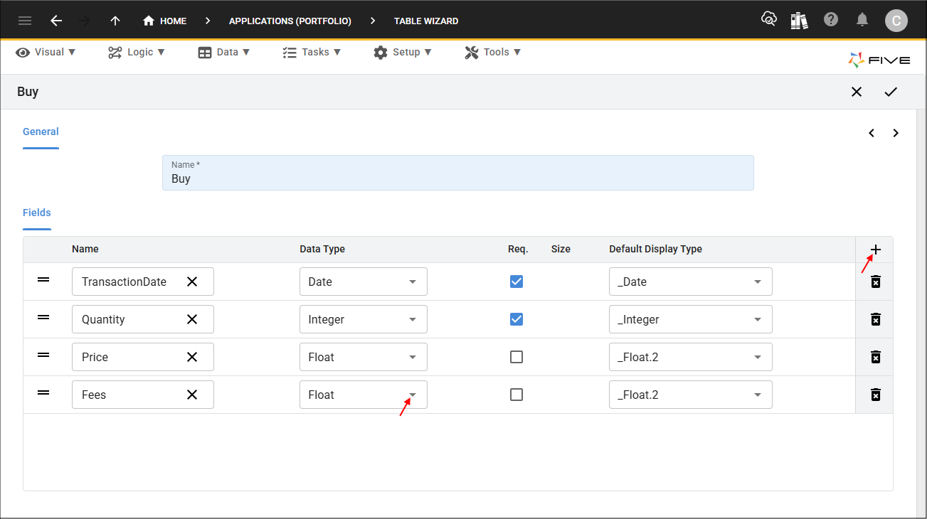 Add Fees field